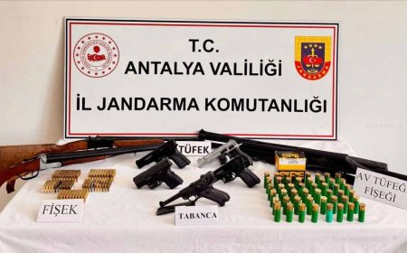 Serik’te Ruhsatsız Silah Operasyonu: Jandarma 6 Şüpheliye İşlem Yaptı