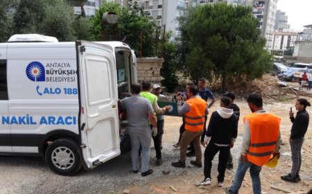 Antalya'da Yabancı Uyruklu Genç İşçi, İlk İş Gününde Hayatını Kaybetti.