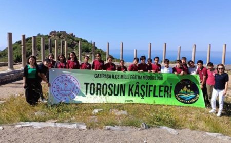 Gazipaşalı Öğrenciler Antik Kentte Tarihe Yolculuk Yaptı