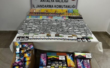 Manavgat’ta Kaçak Tütün Operasyonu: Çok Sayıda Elektronik ve Kaçak Sigara Ele Geçirildi