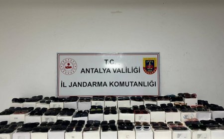 Antalya Jandarması’ndan Kaçak Gözlük Operasyonu