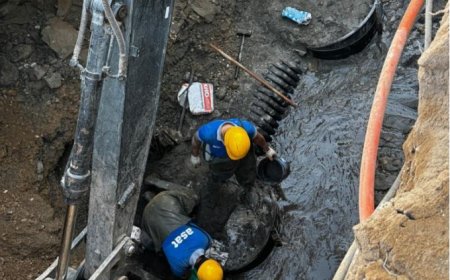 ASAT, Lara’da Oluşan Kanalizasyon Hasarına Anında Müdahale Etti