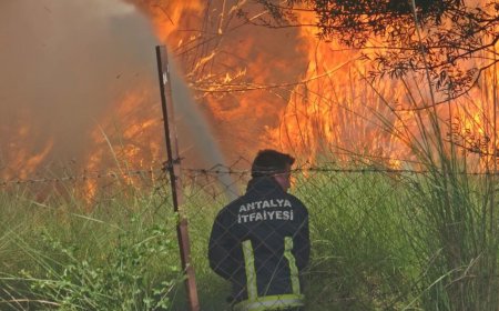 Antalya’da Kargılık Alanda Çıkan Yangın Yerleşim Yerlerini Tehdit Etti