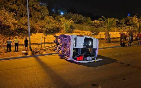 Alanyaspor Taraftarlarını Taşıyan Minibüs Devrildi: Yaralanan Yok