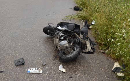 Serik'te Otomobille Çarpışan Motosiklet Sürücüsü Hayatını Kaybetti