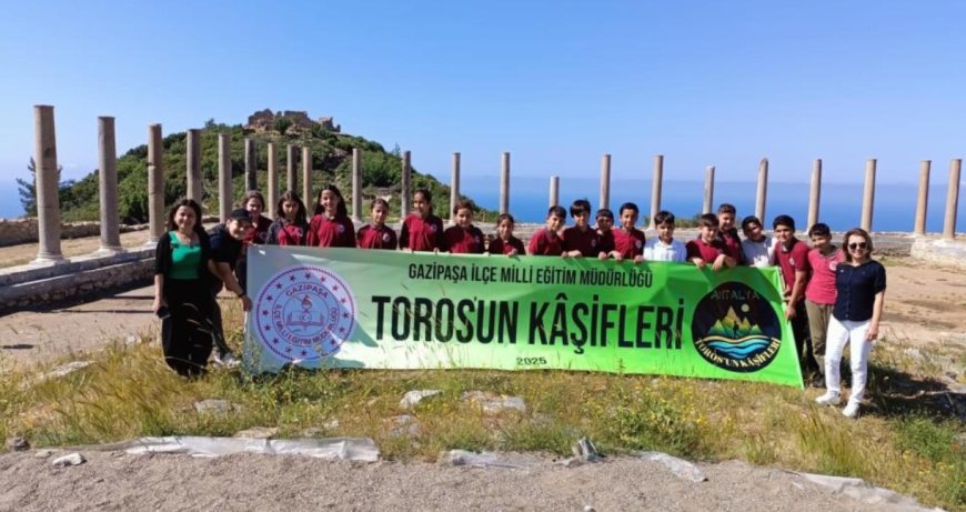 Gazipaşalı Öğrenciler Antik Kentte Tarihe Yolculuk Yaptı