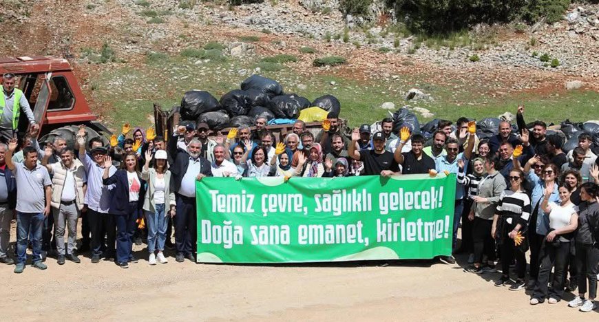 Akseki’de Eski Çöp Depolama Alanında Temizlik Çalışması