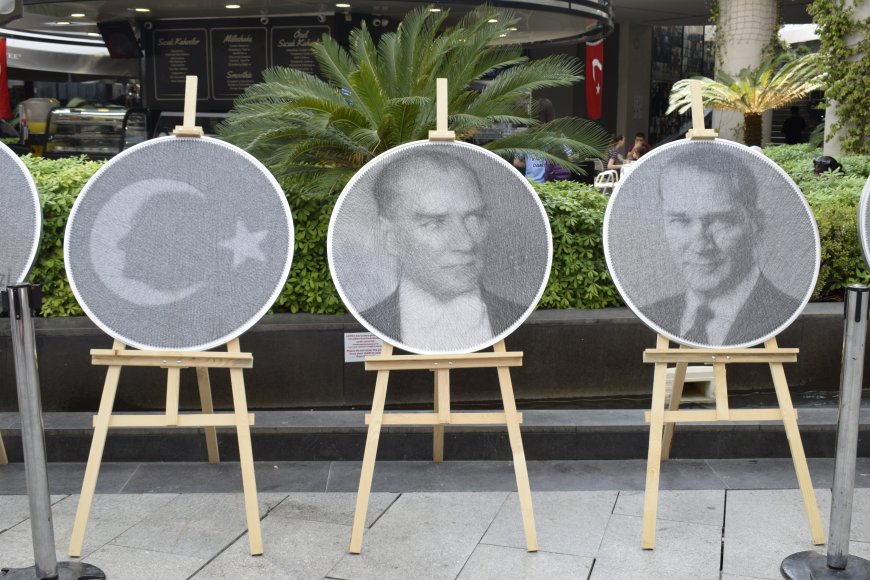 Halk Eğitim Merkezi Öğrencilerinden Atatürk’e Sanatla Saygı
