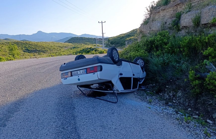 Manavgat’ta Otomobil Takla Attı: Sürücü ve İki Kadın Yaralandı