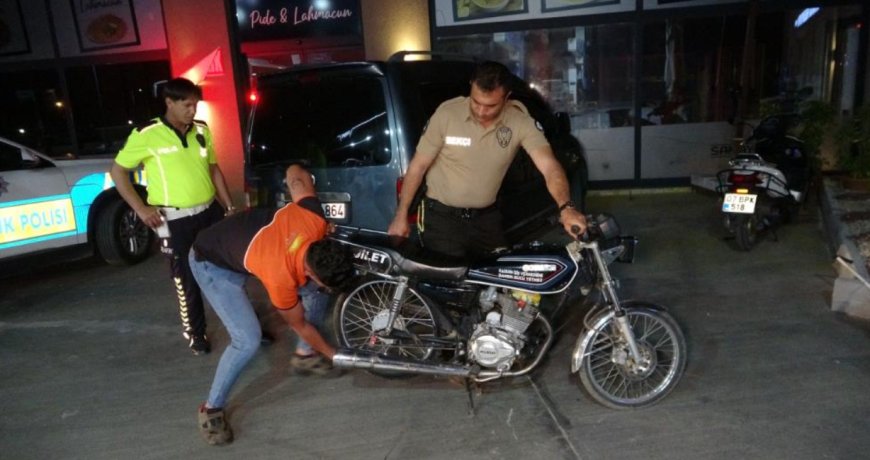 Manavgat’ta Abartılı Egzozlu Motosikletçilere 100 Bin TL Ceza