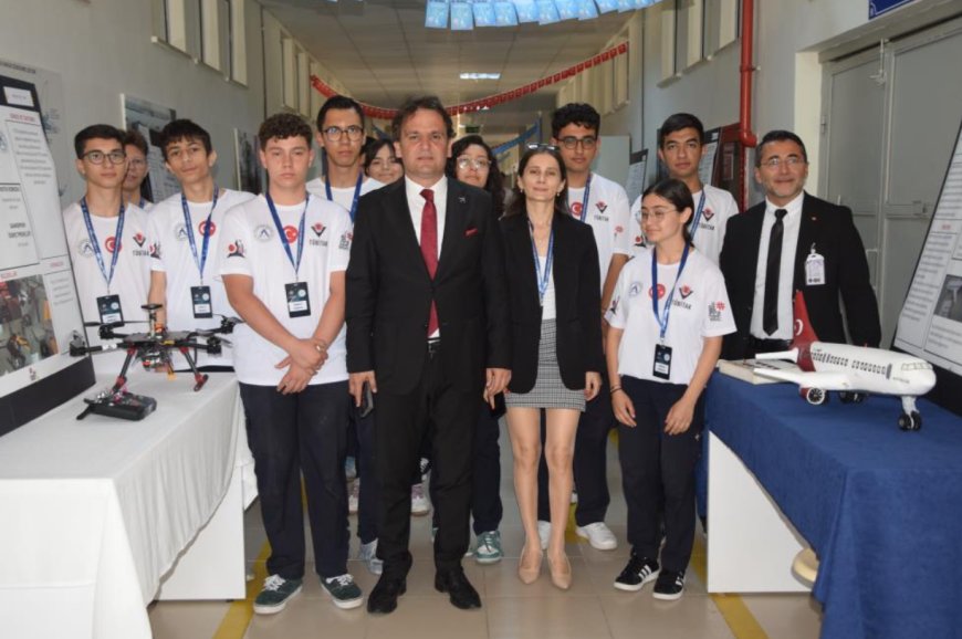 Aksu’daki Meslek Lisesinden TÜBİTAK Destekli Bilim Fuarı