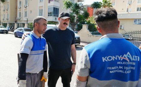Cem Kotan hem denetledi hem bayramlaştı