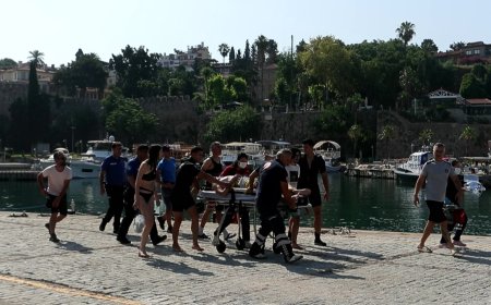 SUB yapan genç boğulma tehlikesi geçirdi, yardımına Deniz Polisi yetişti