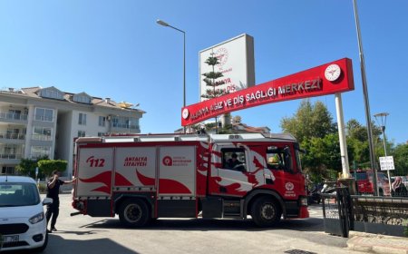 Alanya Ağız ve Diş Sağlığı Merkezi’nde Korkutan Yangın