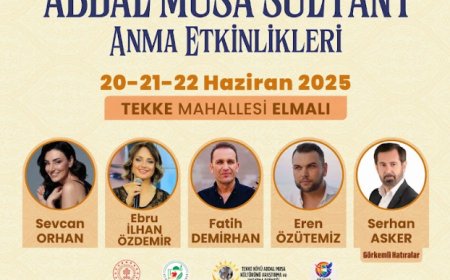 20. Uluslararası Abdal Musa Etkinlikleri 20 Haziran’da Başlıyor