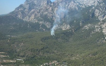 Kemer’de Orman Yangını: Müdahale Havadan ve Karadan Sürüyor