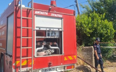 Serik’te Korkutan Yangın: Ev ve Traktör Kullanılamaz Hale Geldi