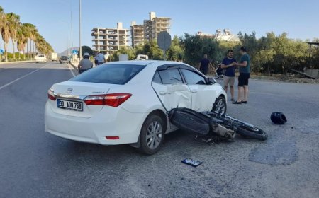 Gazipaşa’da Otomobil ile Motosiklet Çarpıştı: 1 Yaralı