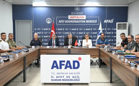 İl Afet Koordinasyon Kurulu Antalya'da Toplandı
