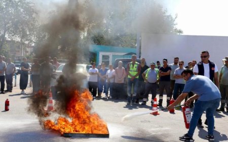 Kepez Belediyesi’nden Personeline Temel Yangın Güvenliği Eğitimi