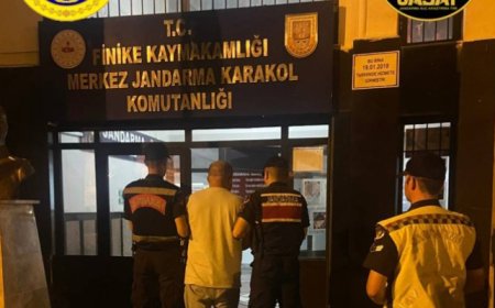 Finike'de Hakkında 25 Yıl Cezası Bulunan Şahıs Tutuklandı