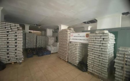 Alanya'da 10 bin litre kaçak alkol ele geçirildi