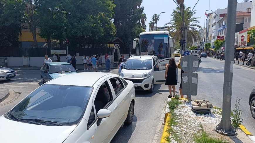 Antalya'nın Manavgat ilçesinde  zincirleme kaza