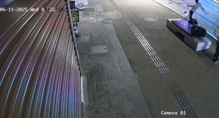 Muratpaşa ilçesi Üçgen Mahallesinde bankta oturan kişi gasp edildi