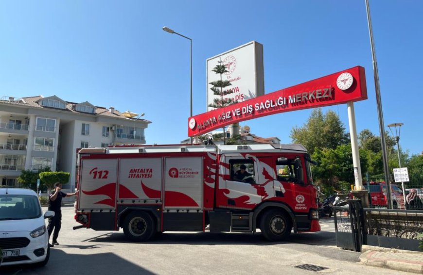 Alanya Ağız ve Diş Sağlığı Merkezi’nde Korkutan Yangın