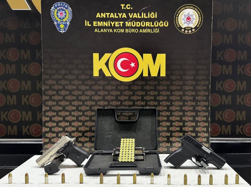Antalya’da KOM’dan 1 Haftalık Suç Operasyonu: 33 Şüpheliye İşlem