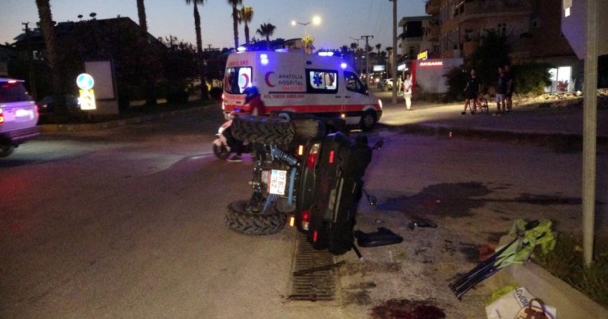 Manavgat’ta Şok Kaza! Alkollü Sürücü Takla Attı, Ağır Yaralı