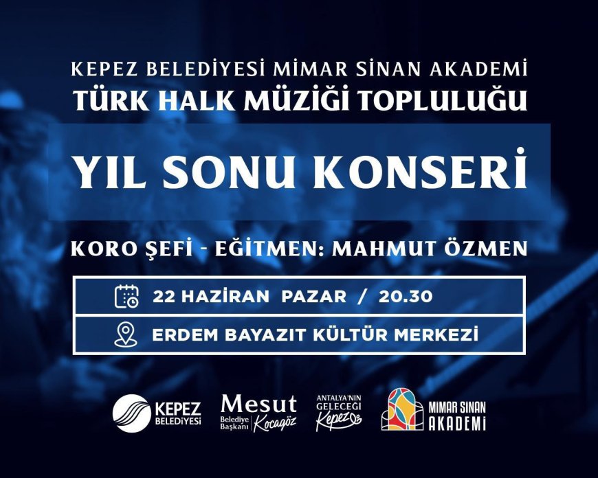 Kepez Belediyesi’nden Türk Halk Müziği Ziyafeti