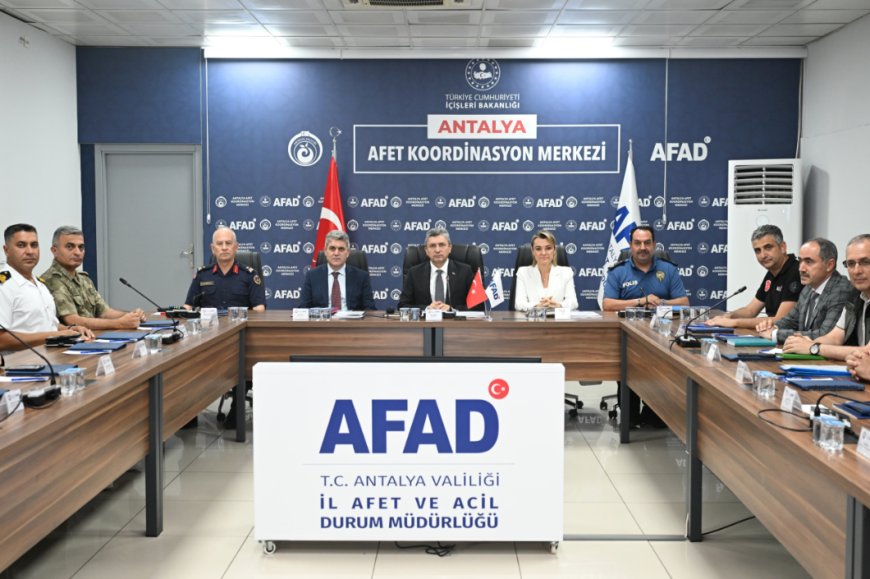 İl Afet Koordinasyon Kurulu Antalya'da Toplandı