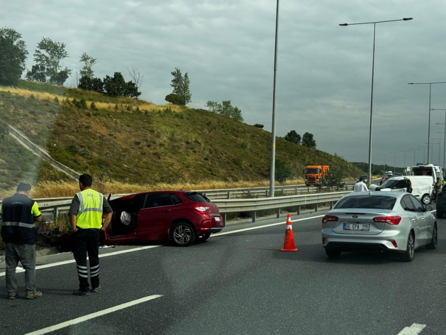Kuzey Marmara’da Trafik Kazası: Otoyolda Yoğunluk Yaşandı