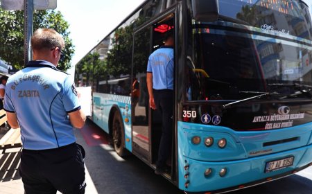 Antalya'da Halk Otobüslerinde Klima Denetimi Sıklaştı