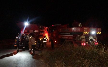 Manavgat’ta Gece Yarısı Yangını: Ormana Sıçramadan Söndürüldü