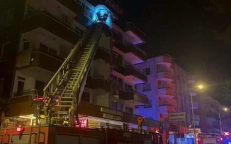 Alanya’da Apart Otel Odasında Gece Yarısı Yangın Paniği
