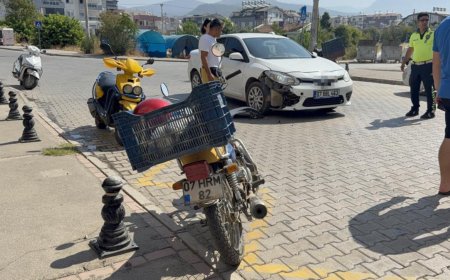 Gazipaşa’da Korkutan Kaza! Motosiklet Sürücüsü Yaralandı