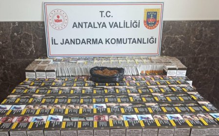 Alanya’da Kaçak Tütün Operasyonu: Binlerce Makaron ve Kıyılmış Tütün Ele Geçirildi
