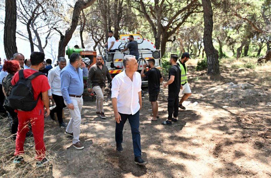 Muratpaşa Belediyesi , Yangında Tüm İmkanlarını Seferber Etti