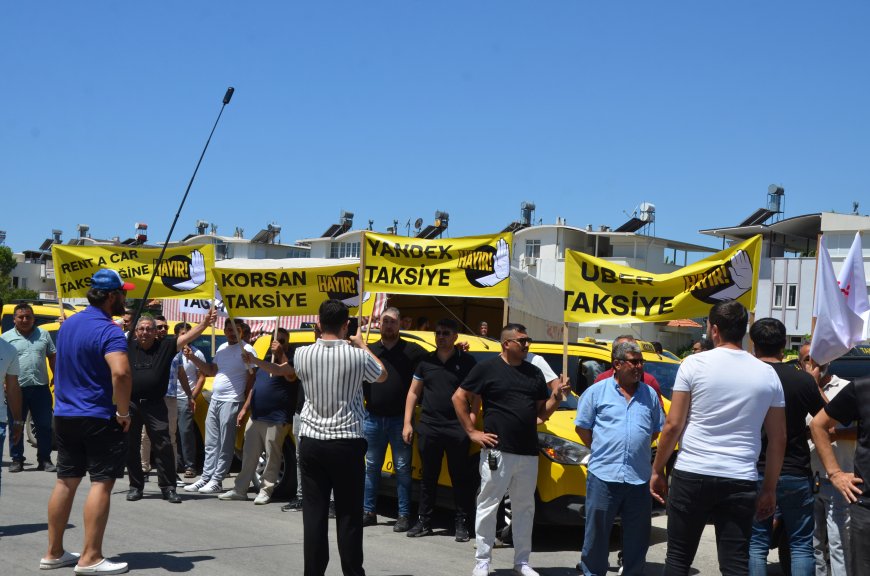 Belek’te Taksicilerden Korsan Taşımacılığa Karşı Protesto