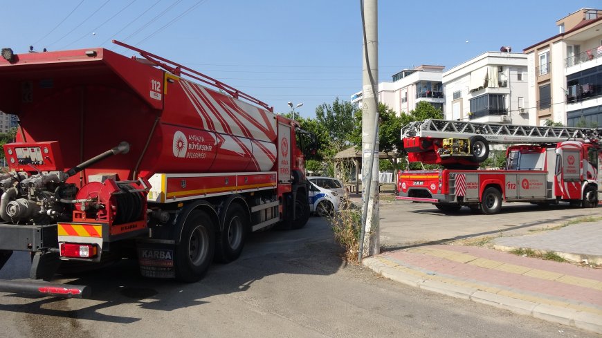 Antalya’da Balkondan Yükselen Alevler Korkuttu