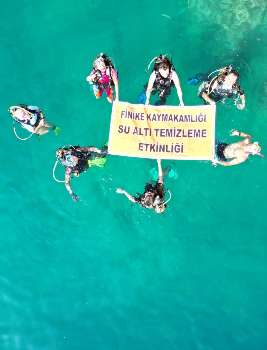 ANTALYA'nın Finike ilçesinde Su Altı Temizleme Etkinliği düzenlendi.