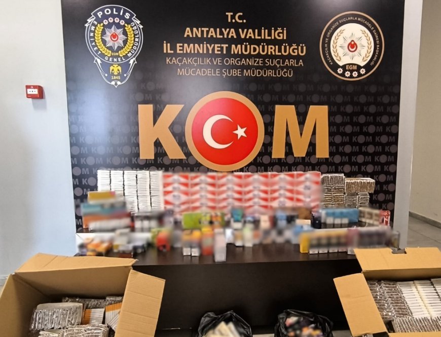 Antalya’da Kaçakçılığa Darbe: 6 Operasyonda 12 Şüpheliye Adli İşlem