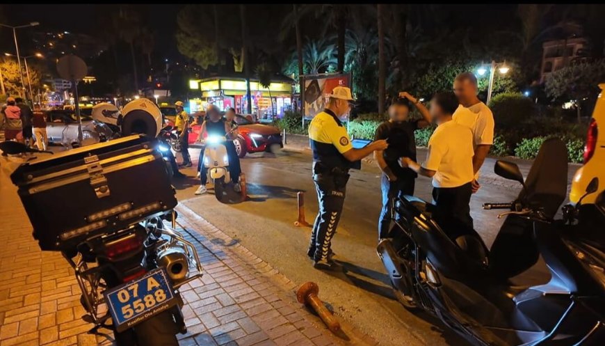 Alanya'da Motosiklet Denetimi: 2 Binden Fazla Sürücüye Ceza