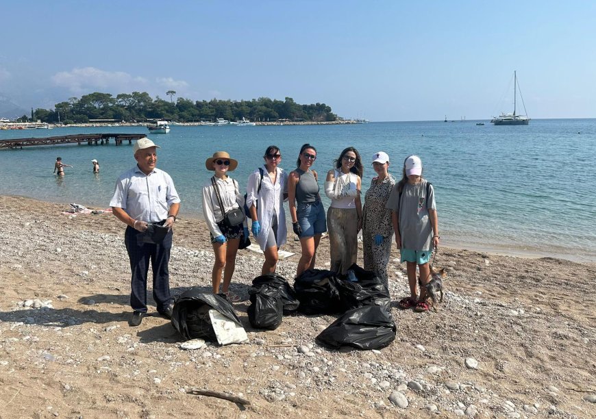 Kemer’de Yabancı Uyruklu Kadınlardan Örnek Temizlik Hareketi