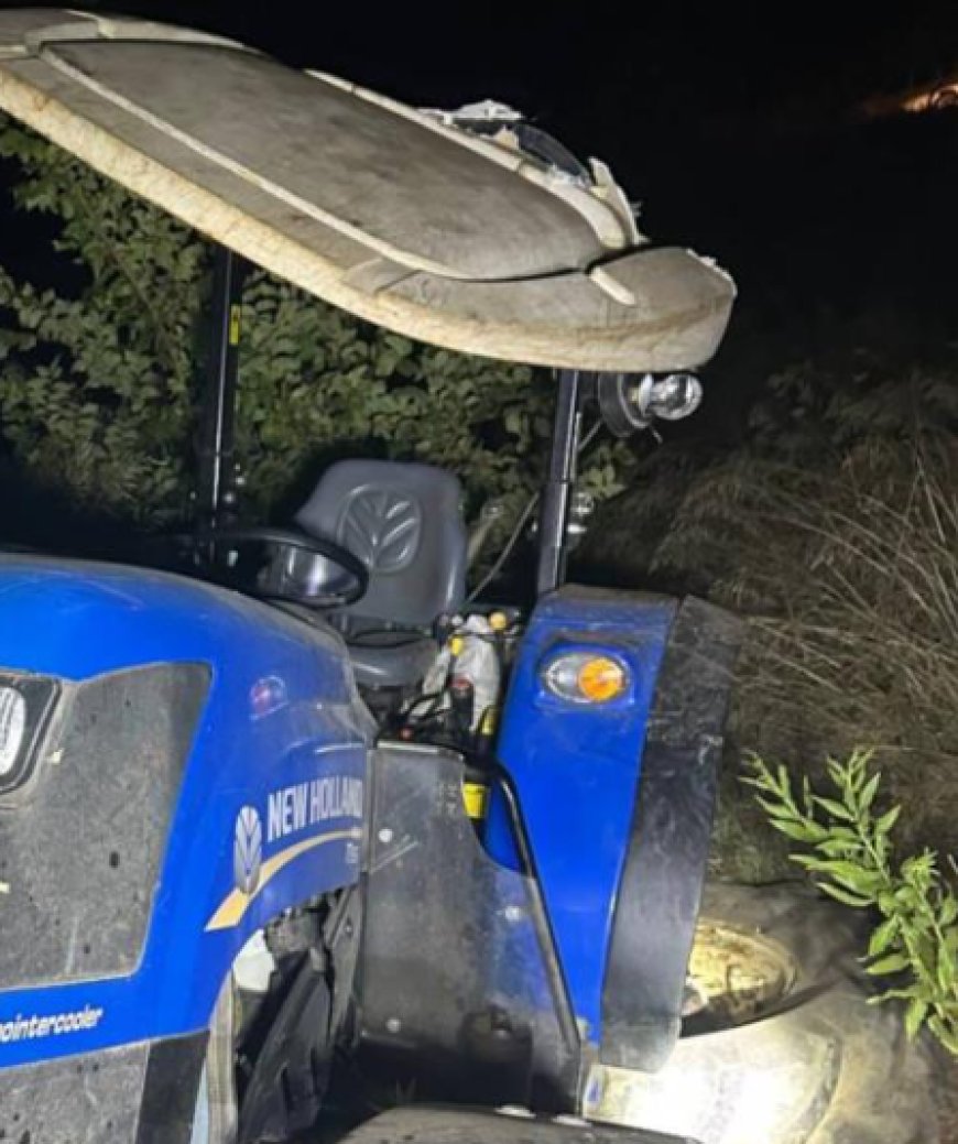 Antalya'nın Akseki ilçesinde devrilen traktörün altında kalan sürücü hayatını kaybetti.