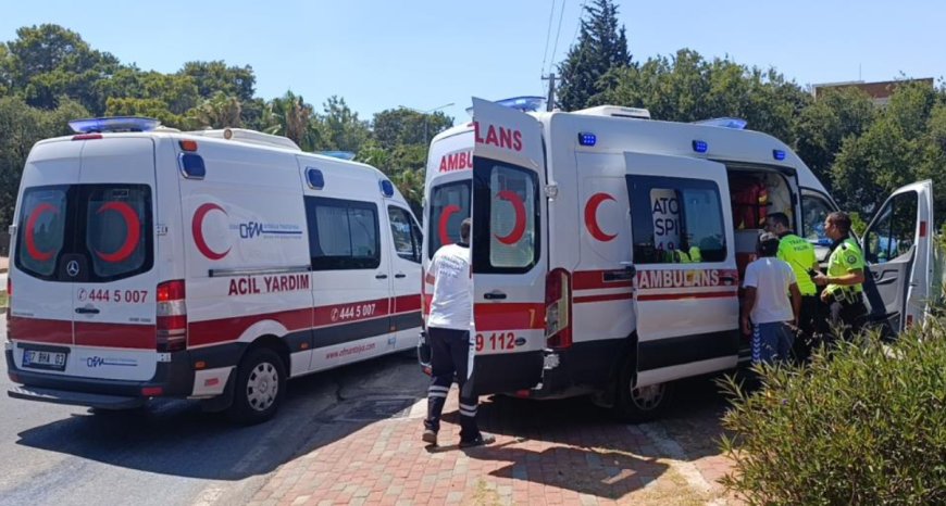 Manavgat'ta Otomobil Takla Attı: 4 Kişi Yaralandı
