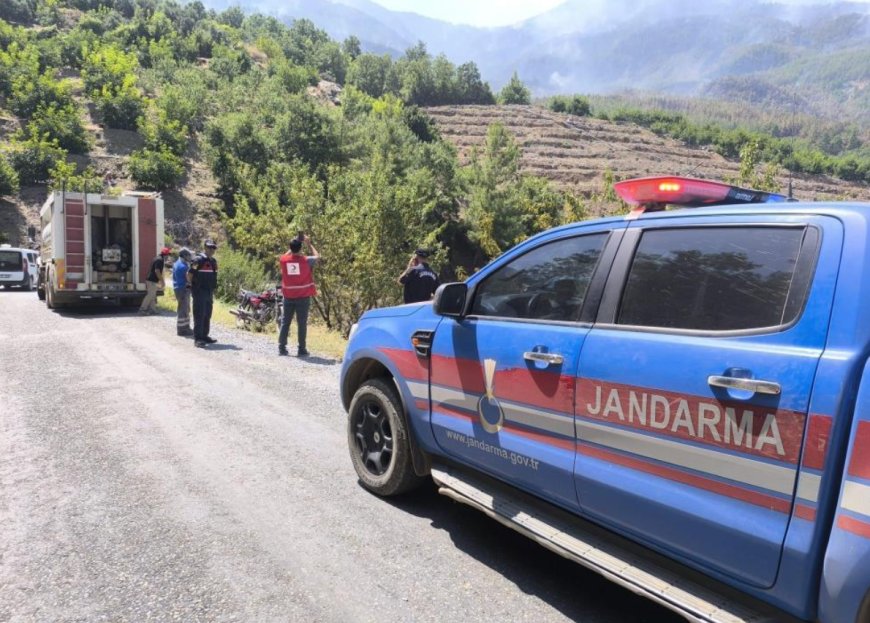 Yangın Bölgesinde Talihsiz Kaza: Motosikletli Vatandaş Su Tankerinin Altında Kaldı