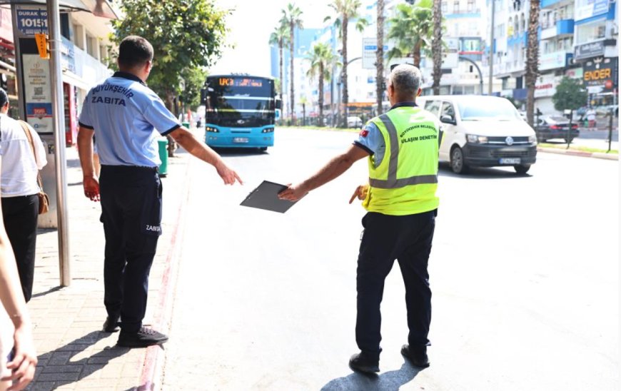 Antalya Büyükşehir Belediyesi’nden Yaz Sıcağında Ulaşım Denetimi